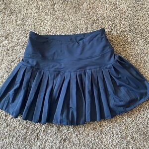 Goldhinge Pleated Skirt - Navy